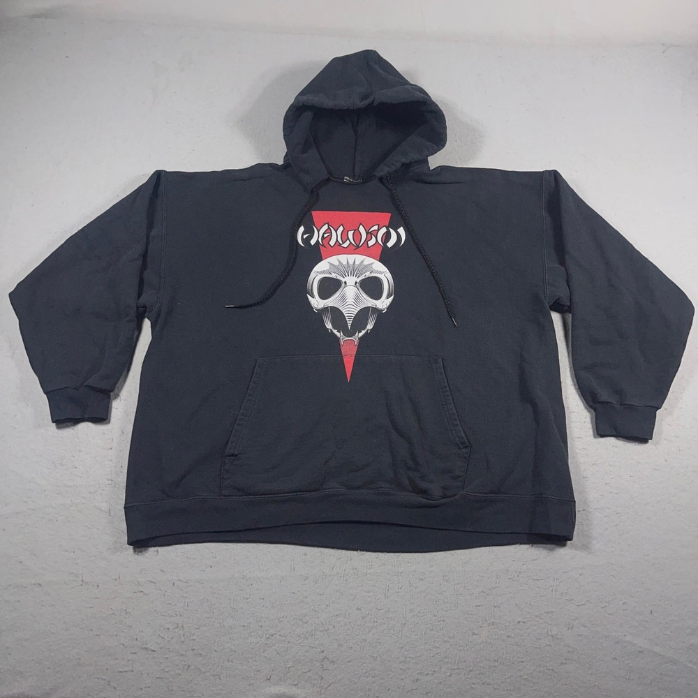 Everybody Skates HAWSOI / HOSOI HAWK Graphic Black Hoodie‎ Sweatshirt XXL Mens